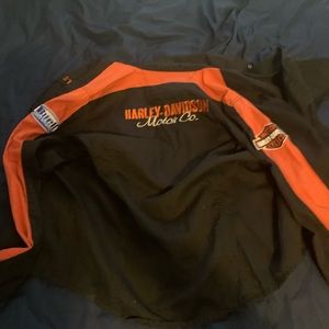 Vintage Harley Davidson button up staff shirt